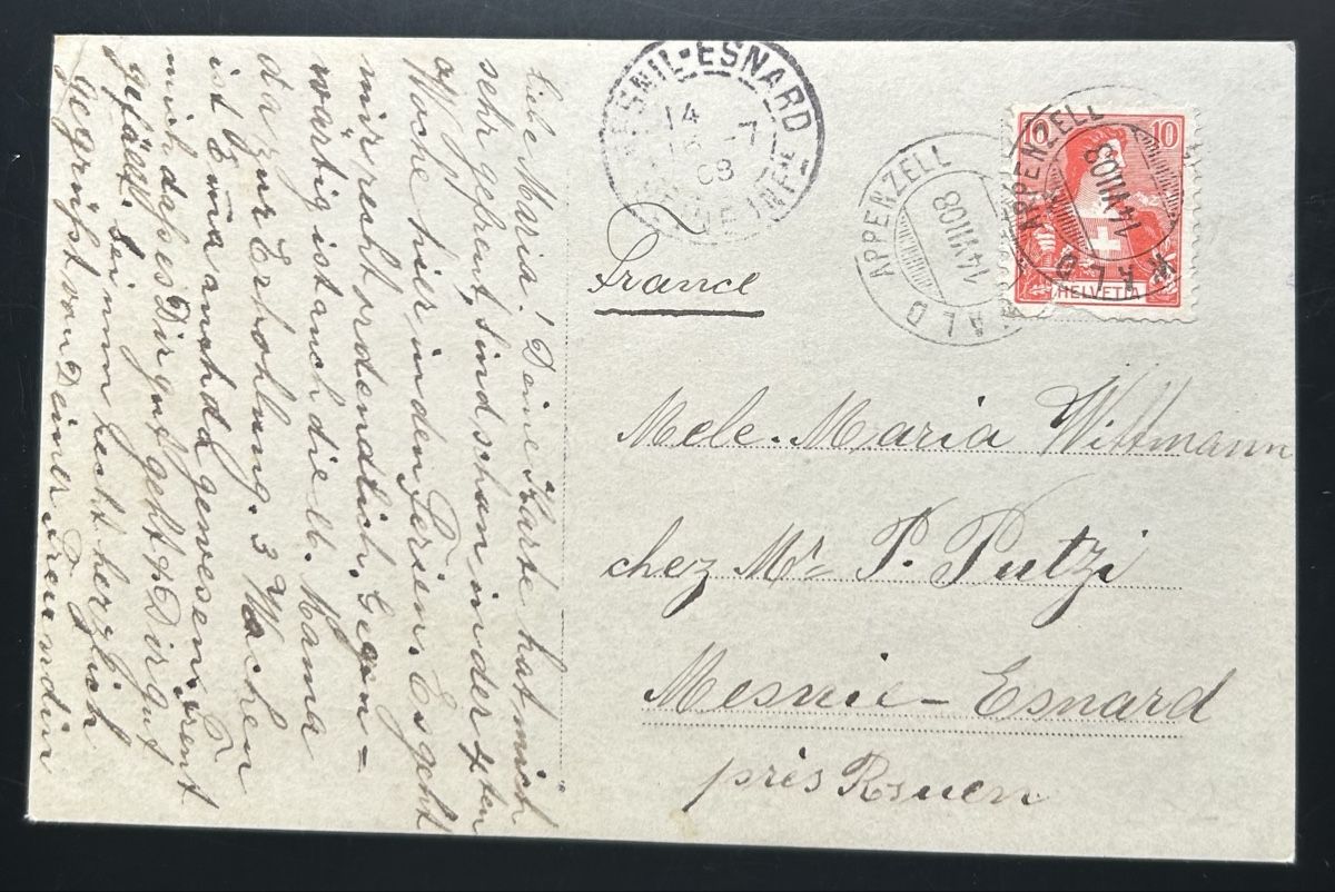 Cartoline postali: Fotokarte Wald Appenzell  – Usato da Horw venduto da Tellbub 1