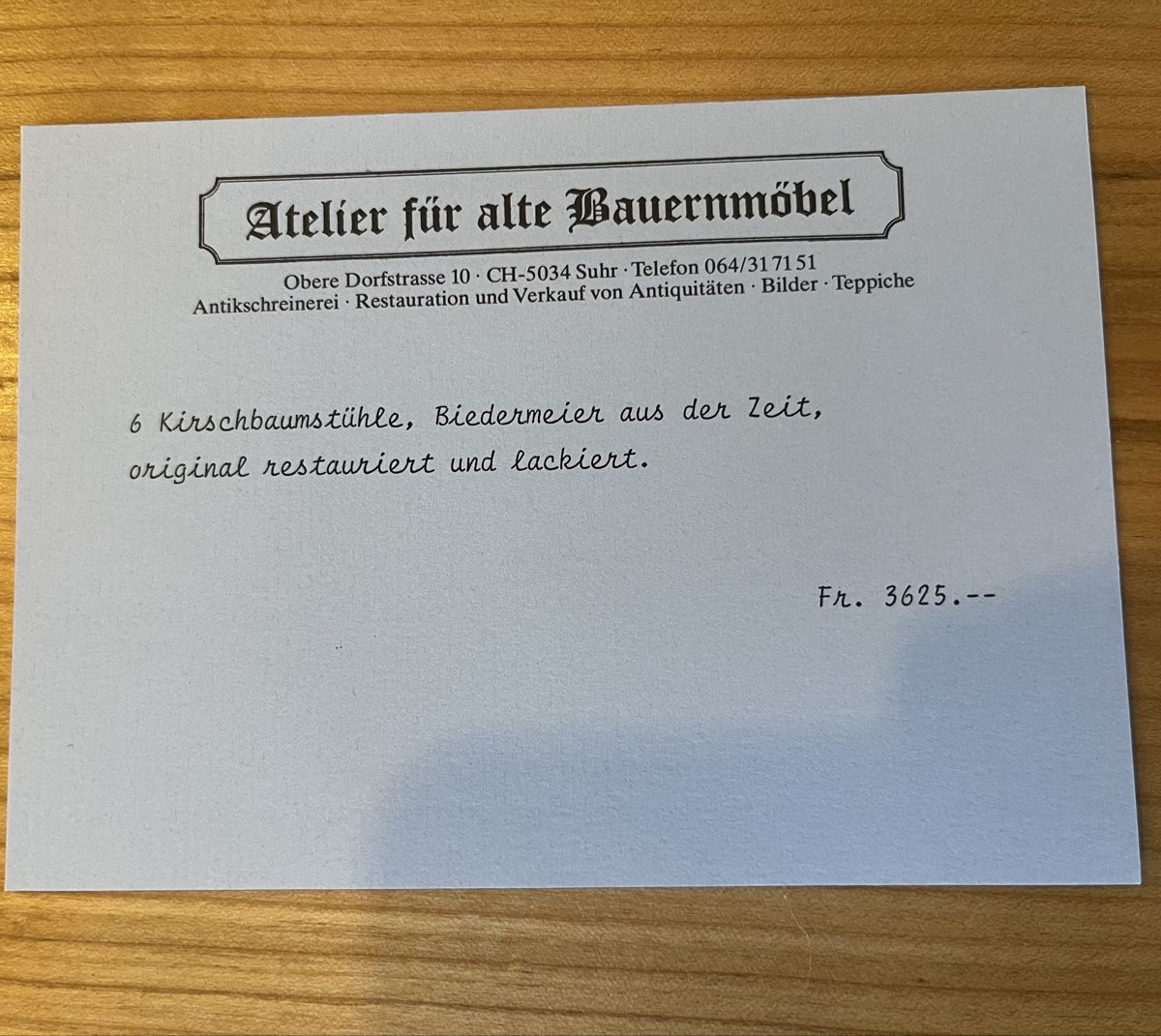 Sedie: 5x Biedermeierstuhl aus Kirschbaumholz – Usato da Rifferswil venduto da Nena011 7