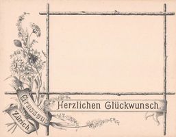 Gruss aus ZÜRICH - alte Glückwunschkarte
