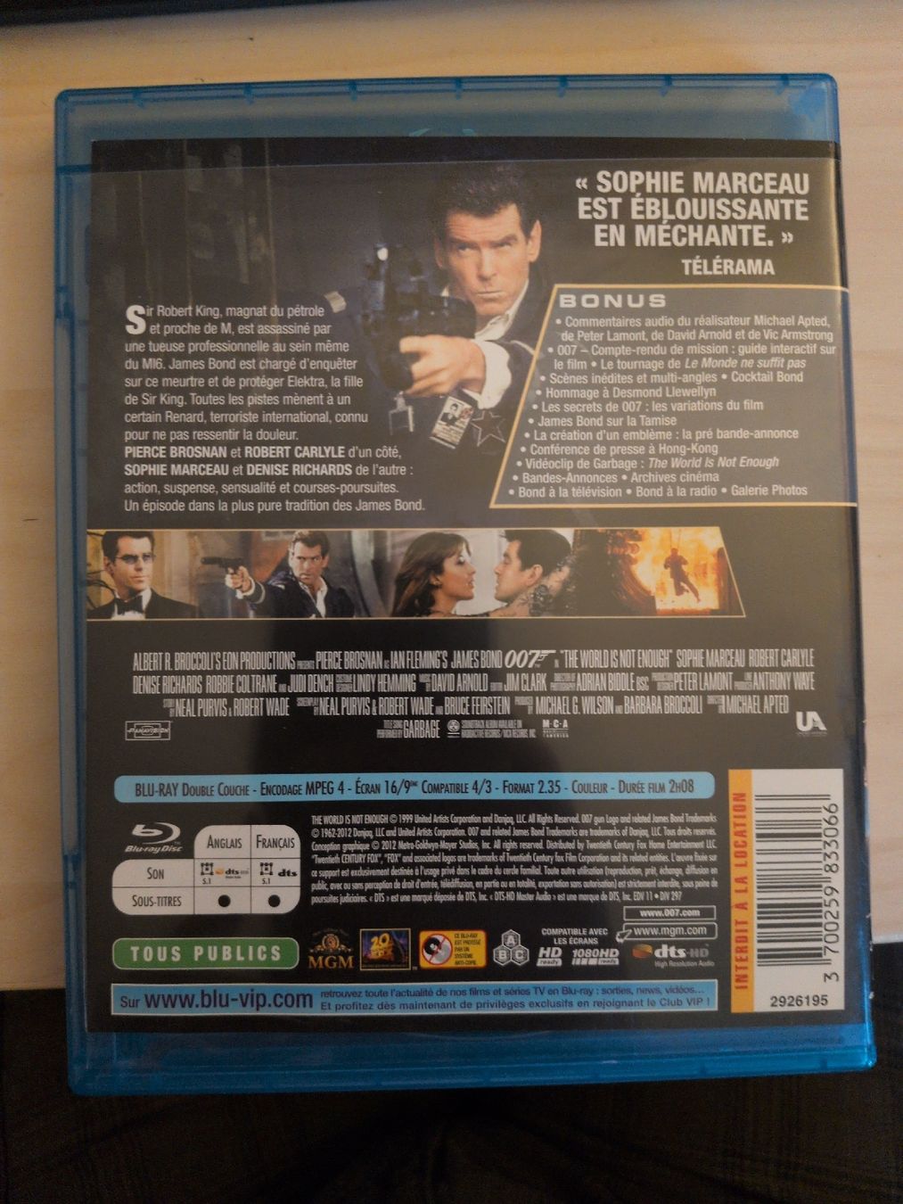 Alle DVDs: Blu-ray 007: Le Monde ne suffit pas – Neu (gemäss Beschreibung) aus Gland von Kyostal 1