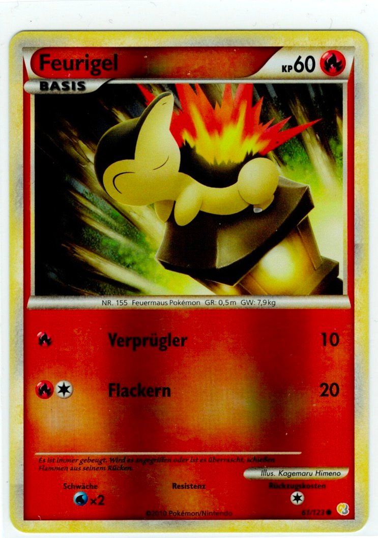 Pokémon Carte collezionabili: Feurigel Reverse Holo 61 – Usato da Zürich venduto da PACE79