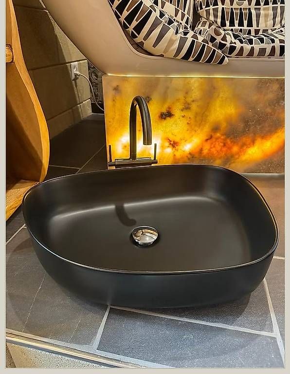 Lavabi & lavandini: Keramik waschbecken matt schwarz – Nuovo e nell'imballaggio originale da Berikon venduto da al7_7jyx