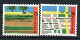 1997, Sonderpostmarken  Bauern Städte ** (2)