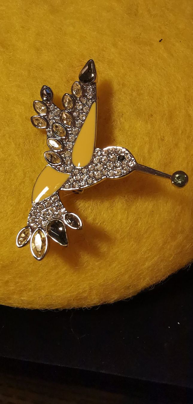 Swarovski Spille & Fermagli: Swarovski Brosche Kolibri – Nuovo (secondo la descrizione) da Zürich venduto da Efriede 1