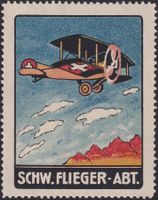 1917.1C (Im Flug) Flugpost-Vignette, * ungebraucht, K: 80.-