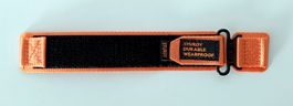 🔝⌚ Nr273 Uhrenband Textil/Nylon, orange, Stegbreite 22mm