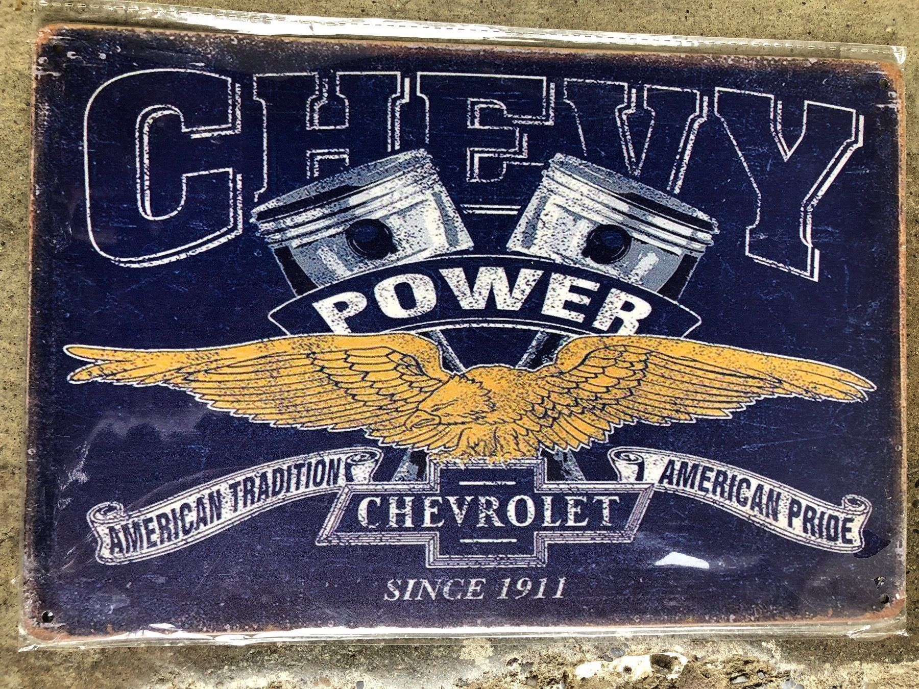 Insegne: Chevrolet gm Oldtimer classic power since 1911 – Nuovo e nell'imballaggio originale da Reinach AG venduto da rares75
