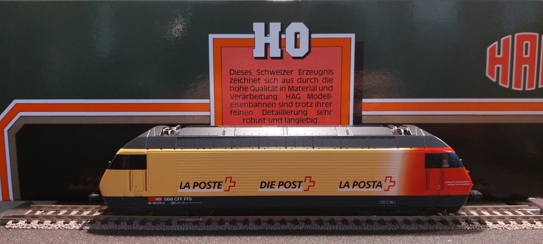 Hag Trains électriques: HAG 281 - Re 460 070-6 "LA POSTE DIE POST LA POSTA" der SBB – Neuf (Voir description) à Rotkreuz par MOBAHN-1zu87 5