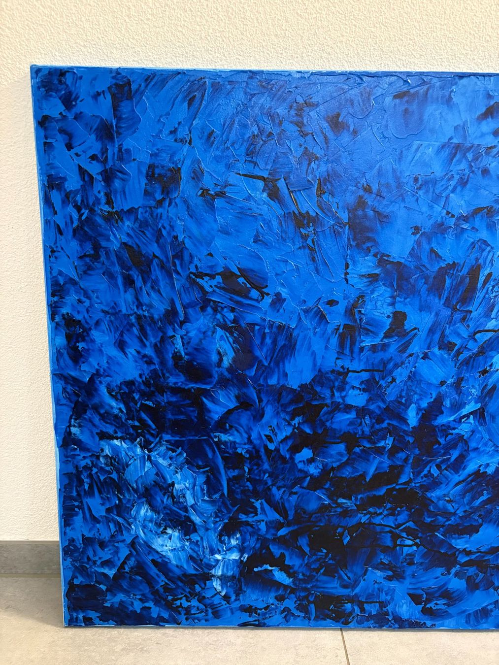 Dipinti: 100cm breitx 80cmhoch Acryl Gemälde blau – Usato da Ottenbach venduto da TimelessEmotions. 4