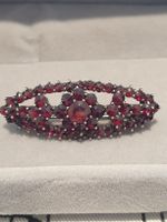 Edle, florale Designer Jugendstil Anstecknadel besetzt mit..