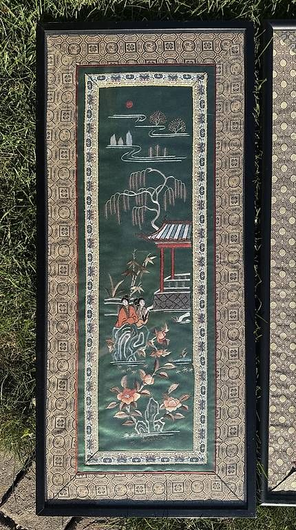 Foto & Immagini: chinesische Seidestickereibilder – Usato da Madiswil venduto da peutcuh123 1