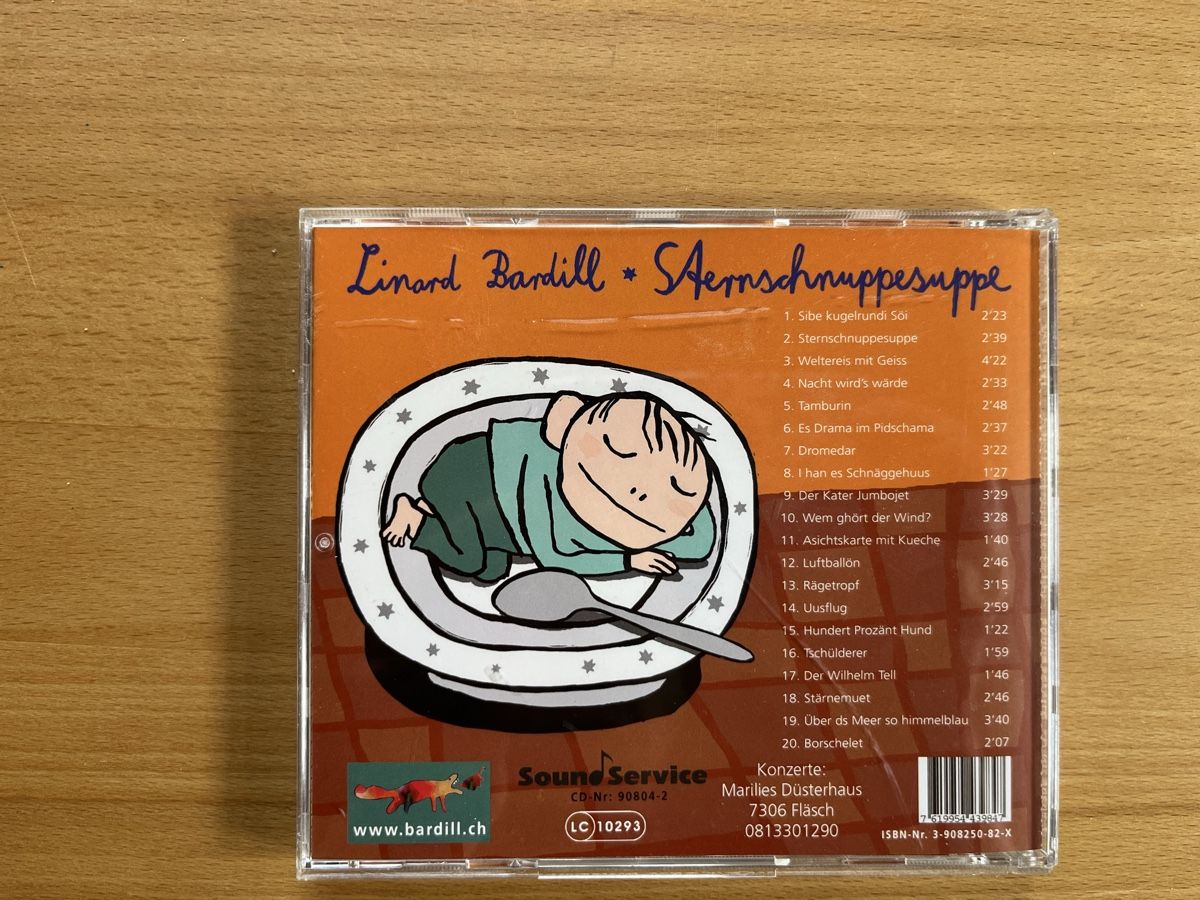 CD: Linard Bardill Sterschnuppensuppe CD – Usato da Winterthur venduto da sonnentag01 1