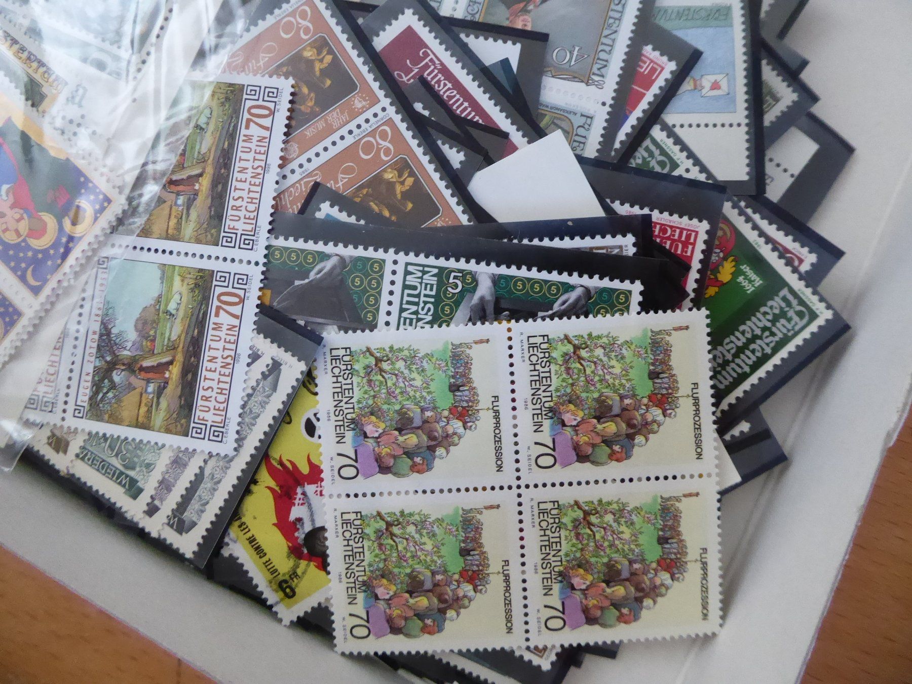 Tous les timbres: Toller Posten 4er Blocks Liechtenstein postfrisch** – D'occasion à Rothrist par swisstools 1