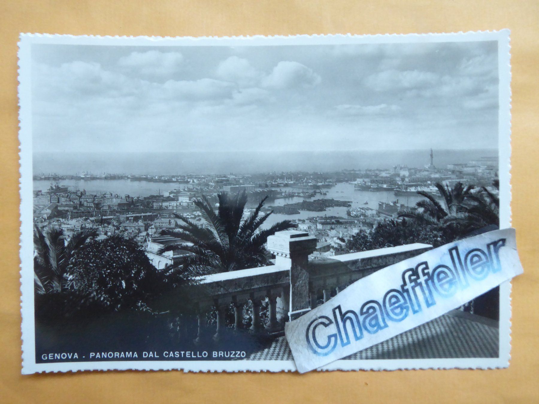 Ansichtskarten: GENOVA - Panorama dal Castelo Bruzzo – Gebraucht aus Zürich von Chaeffeler