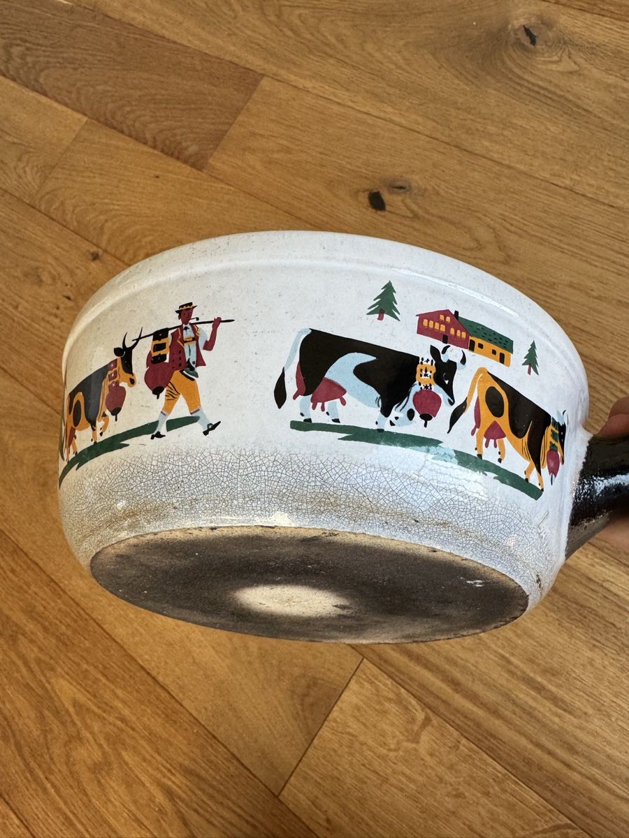 Töpfe: Fondue Caquelon – Gebraucht aus Zuchwil von Manzi. 2