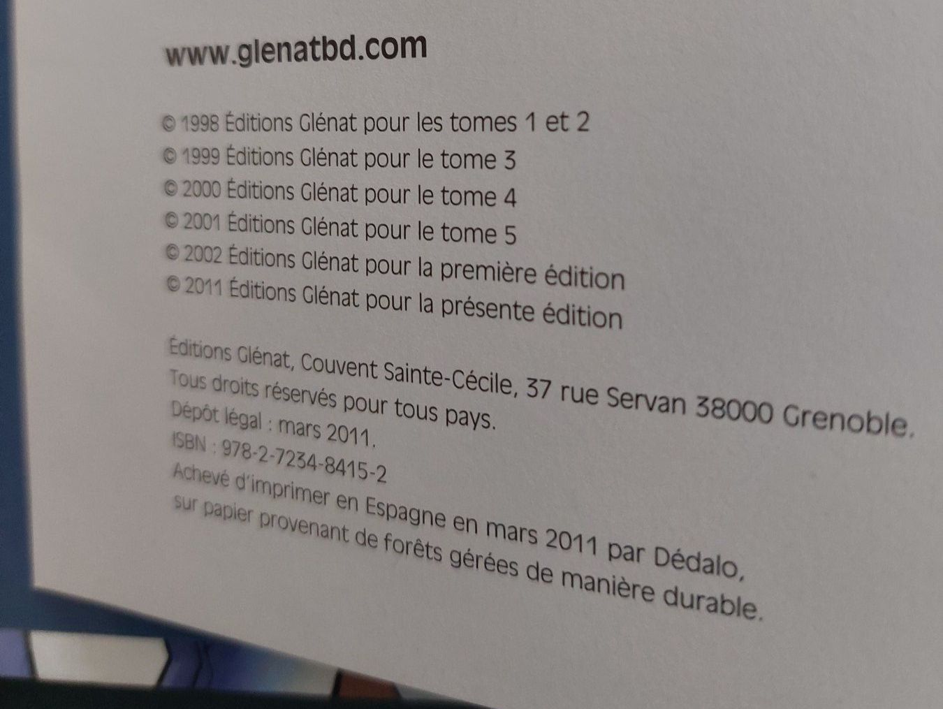 Fumetti: Gil St. André / Intégrale Cycle 1 Ed. 2011 TBE – Usato da Genève venduto da Blu_BD 2