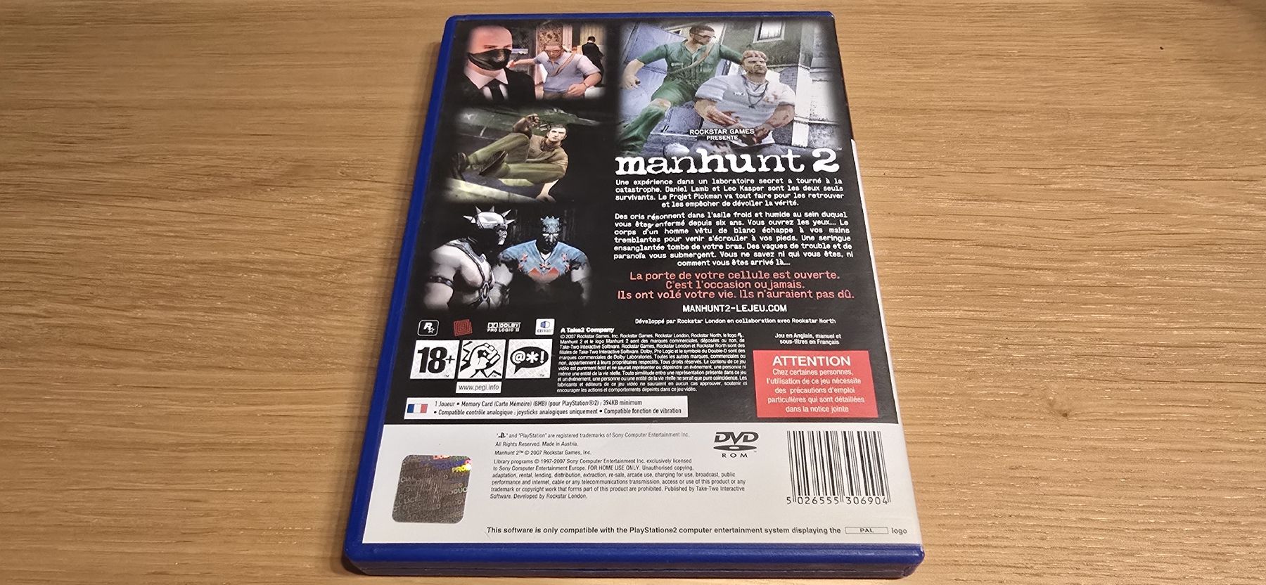 Sony Giochi: Manhunt 2 PS2 en français – Usato da Le Noirmont venduto da desoto55 1