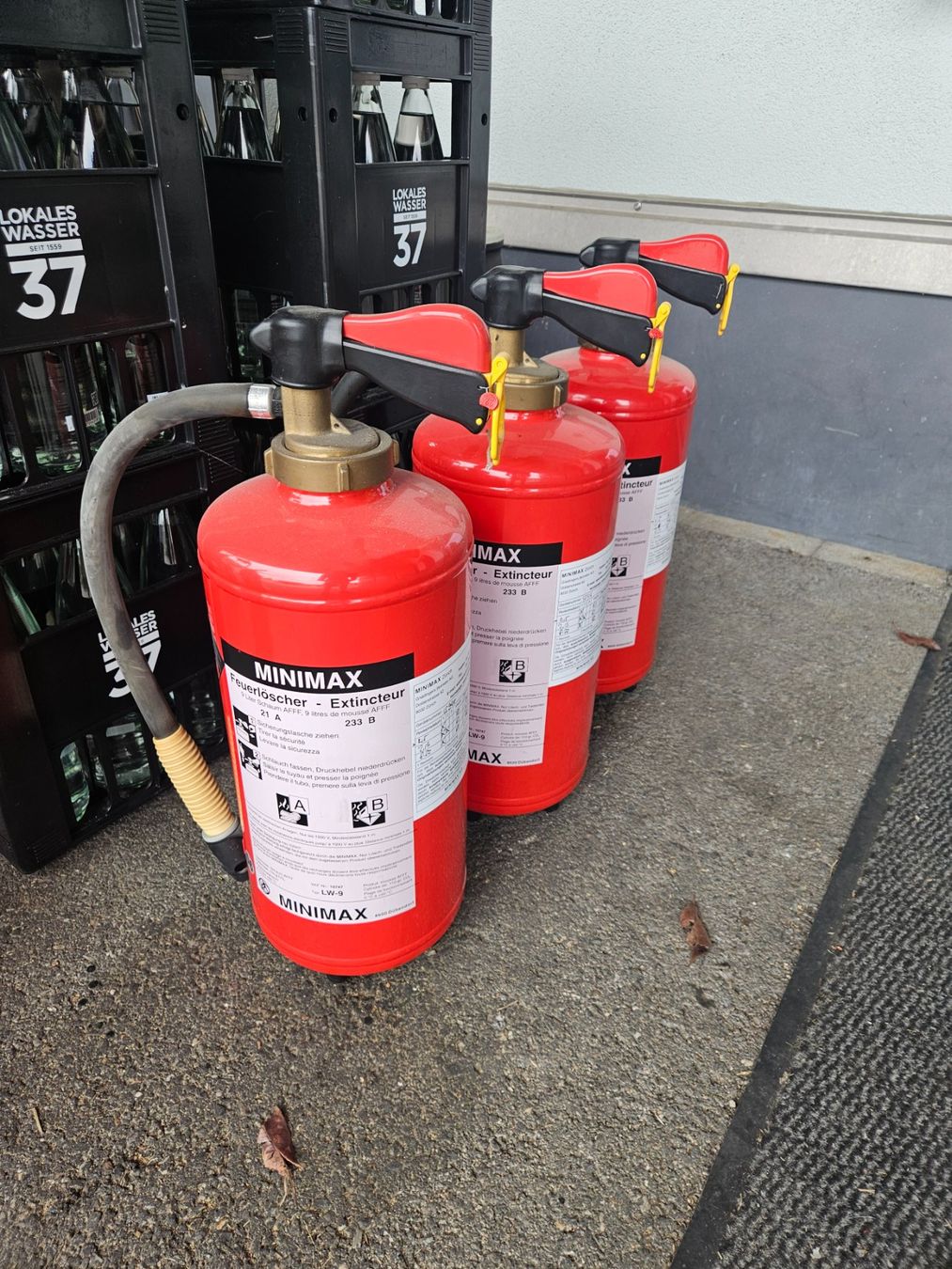 Estintori: Feuerlöscher Minimax 9kg 3 Stk. – Usato da Meilen venduto da Alain03