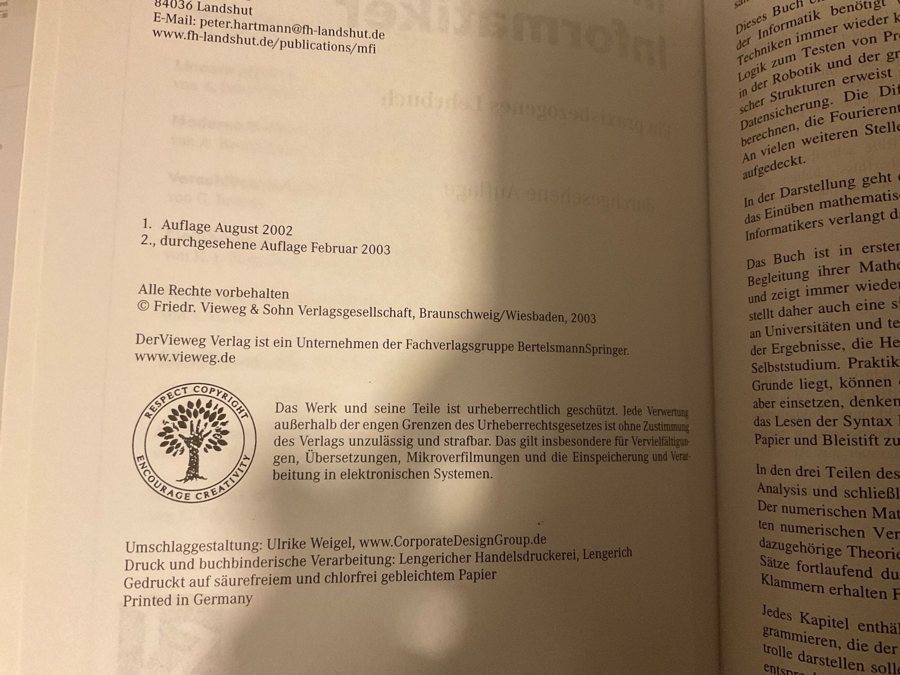 Libri: Mathematik für Informatiker: Ein praxisbezogenes – Usato da Avenches venduto da Lactobacille 3