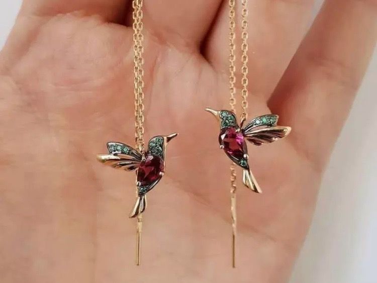 Orecchini pendenti & Orecchini a lobo: Ohrringe Kolibri – Nuovo e nell'imballaggio originale da Gams venduto da Mariawicca