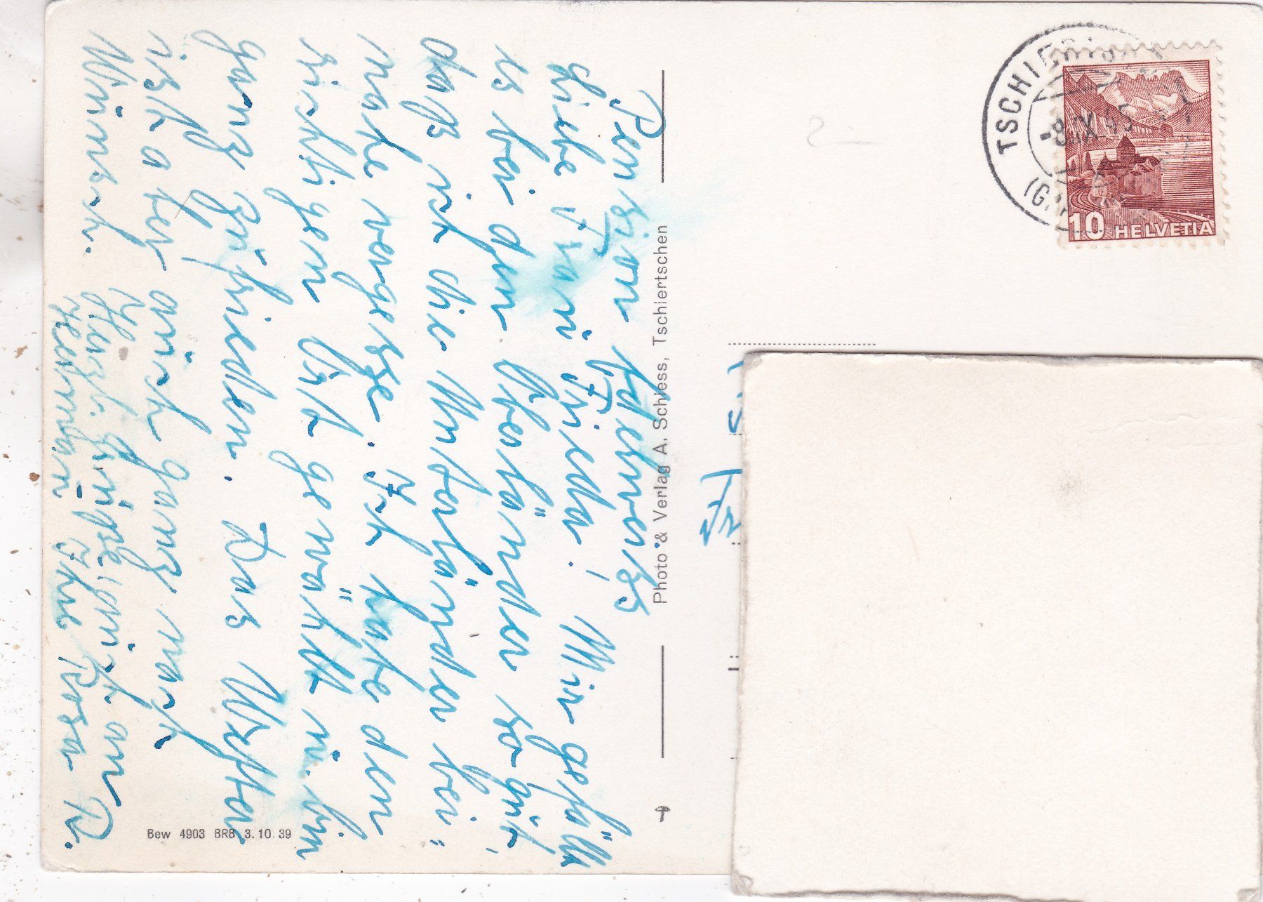 Cartoline postali: Tschiertschen 1945 – Usato da Herisau venduto da Lisegrat2008 1