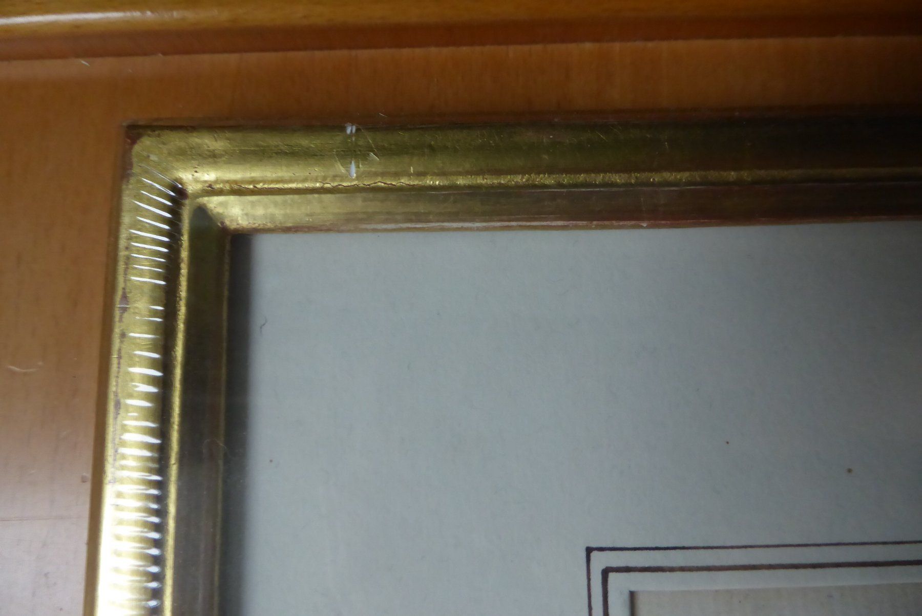 Incisioni: Perignon " Liestal " BL im Echtgoldrahm ü Eck 31 x 36 cm – Nuovo e nell'imballaggio originale da Brunnadern venduto da lavendel 2