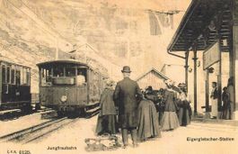 Jungfraubahn   BE   -   Eigergletscher-Station