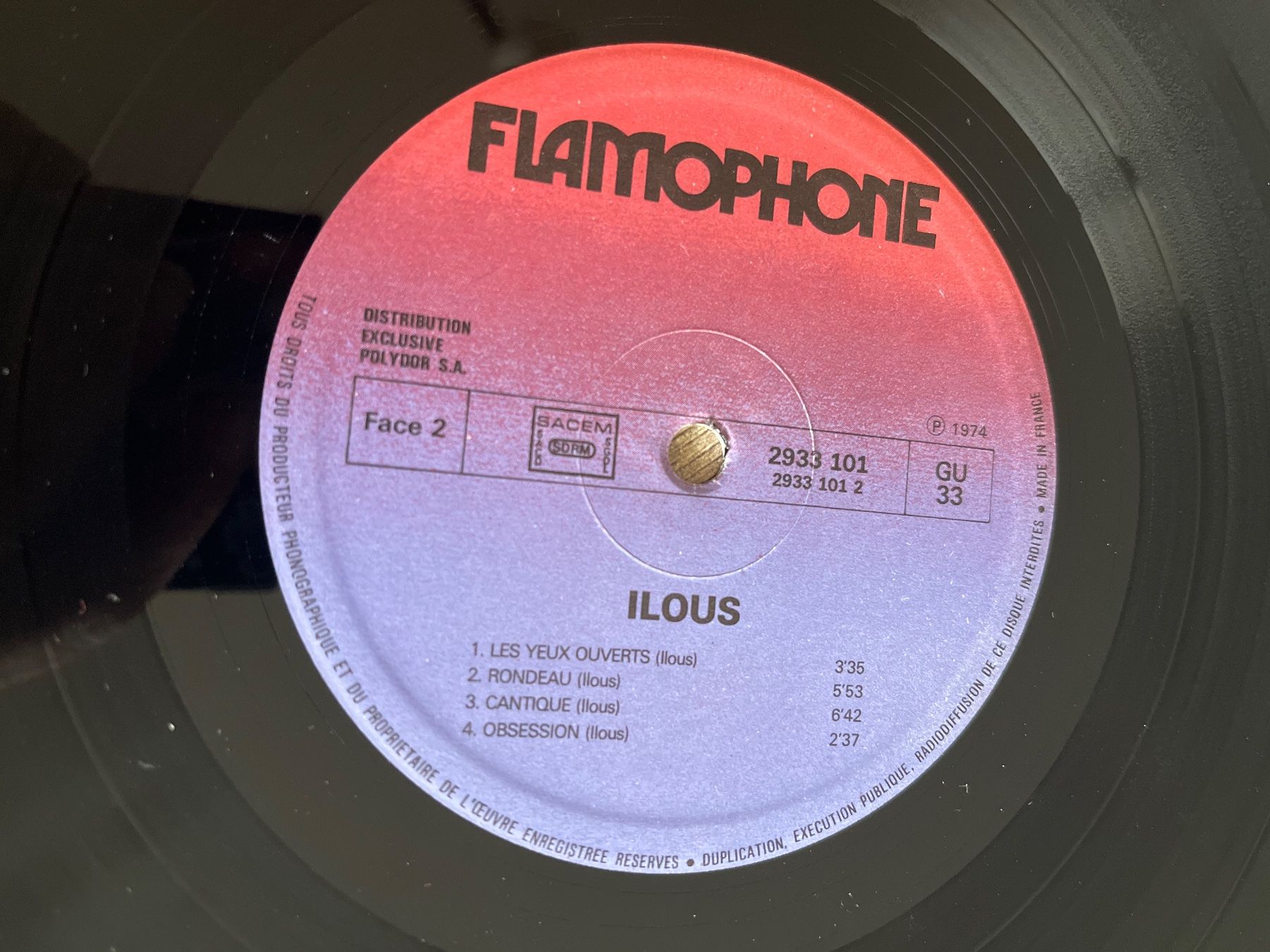 Dischi in vinile: S73/Ilous - Flamophone – Usato da Frutigen venduto da Philippe_jsp 2