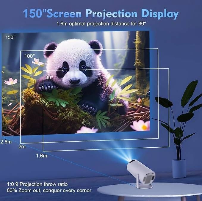 Proiettori: Smart HY300 Projektor, Android 11, WiFi 6 – Usato da Roggwil BE venduto da pet_6pws 1