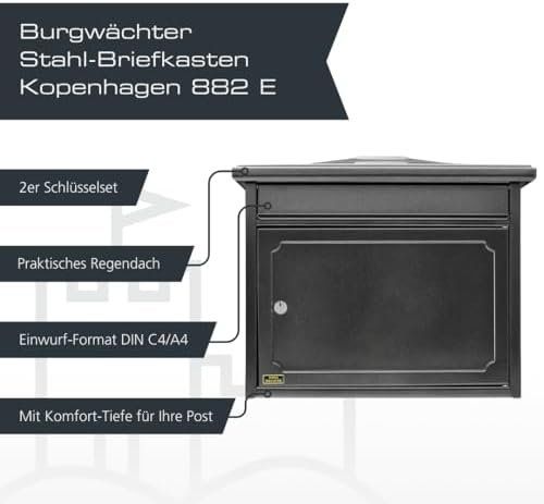 Sonstiges für Haushalt & Wohnen: Briefkasten Kopenhagen – Neu und originalverpackt aus Hundwil von tec_mm27 3