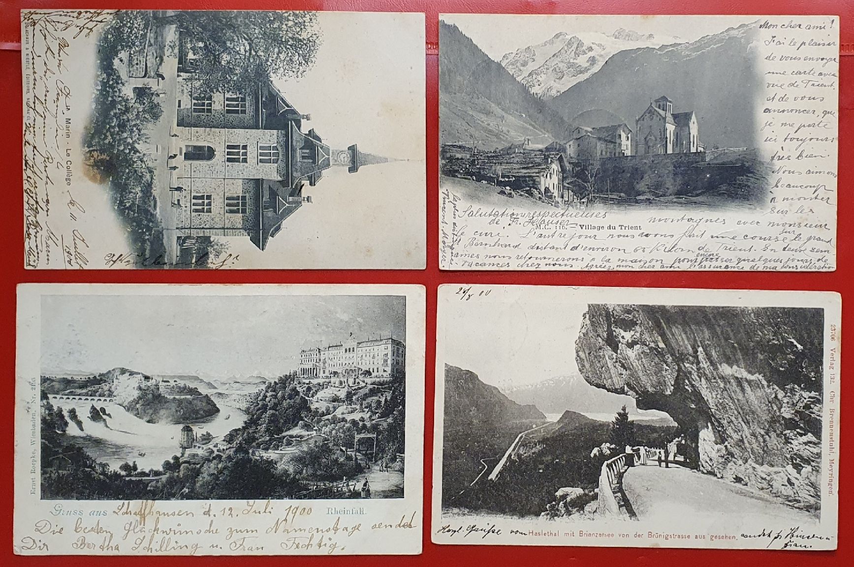 Cartoline postali: 4 Ansichtskarte mit UPU-Frankatur – Usato da Kreuzlingen venduto da Rschweiz1 5