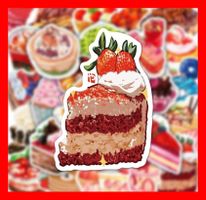 Süssigkeiten Schokolade Glace Eis Kuchen 50 tlg Stickerset