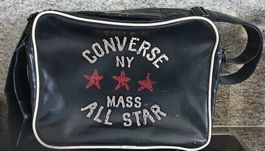 Vintage Converse Umhängetasche, schwarz