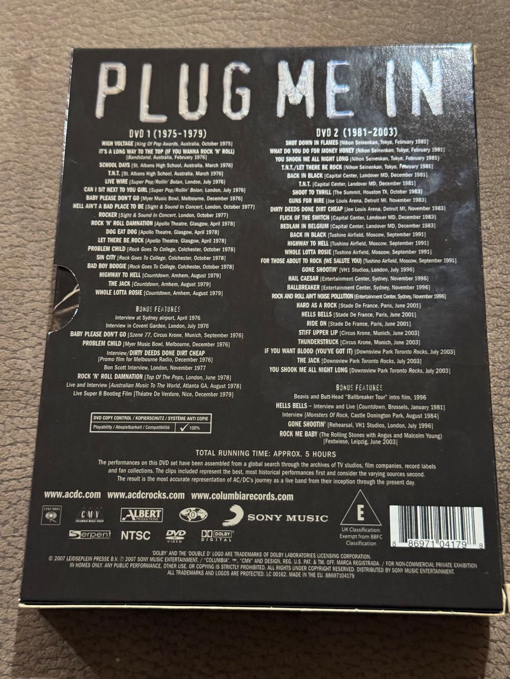 Tutti i DVDs: AC/DC – Plug me in – Usato da Dietikon venduto da MuNathy 1
