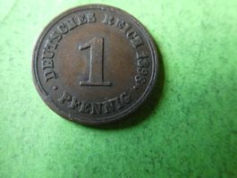 Dt. Reich 1896 F, 1 Pfennig