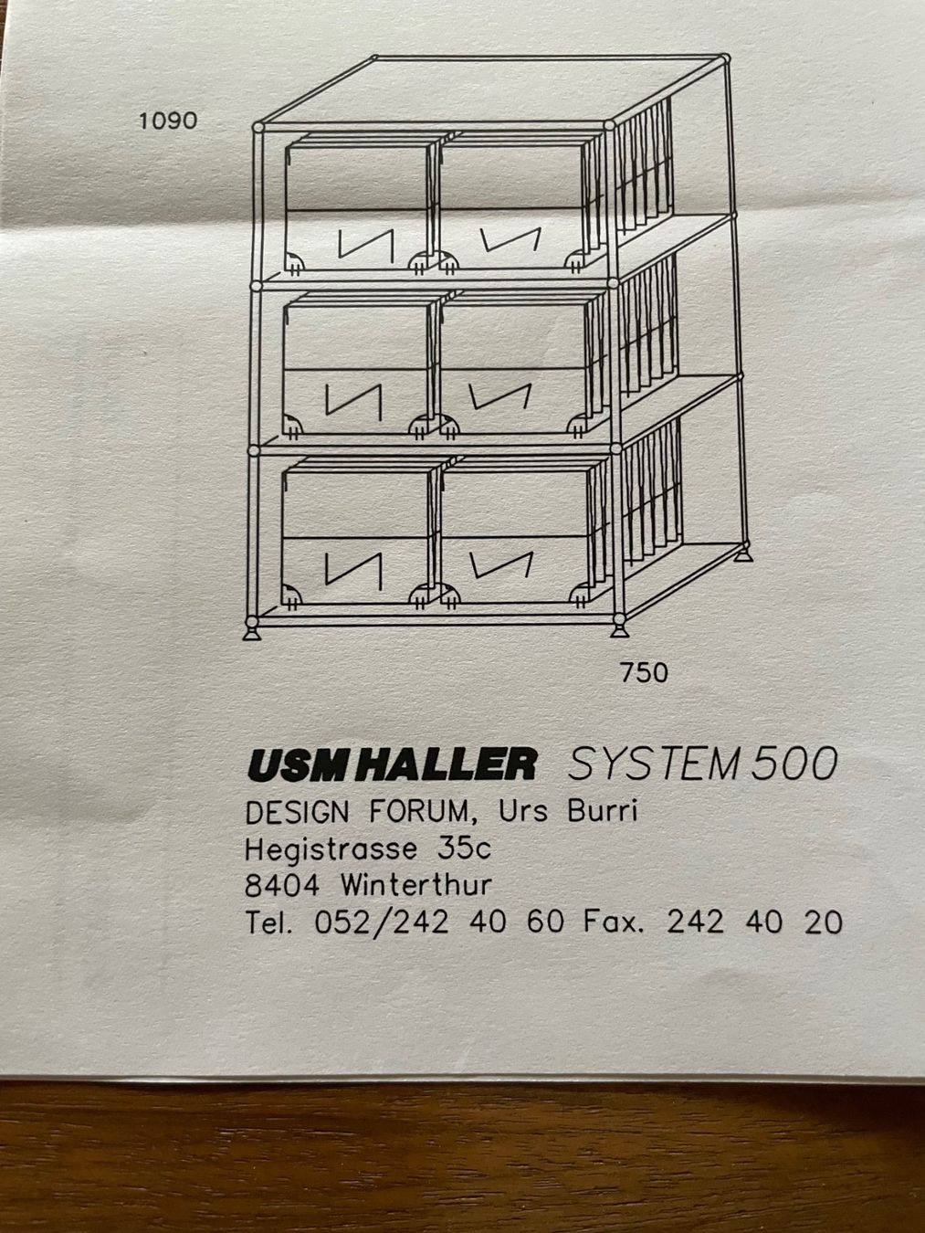 Scaffali: USM System 500 – Usato da Winterthur venduto da Karbo 2
