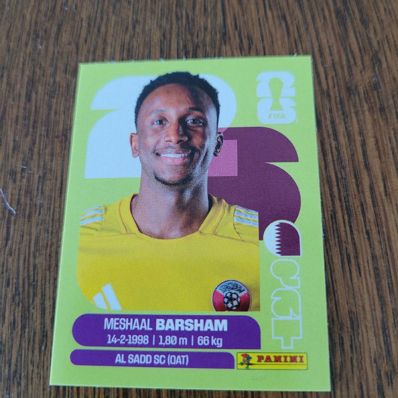 Panini Sammelbilder & Trading cards: Panini26 Mesjaal Barsham – Neu (gemäss Beschreibung) aus Winterthur von Flomal