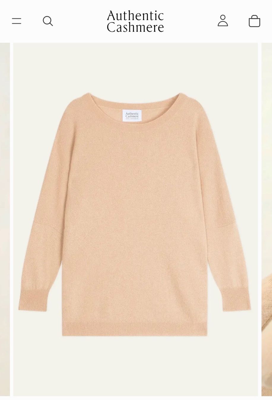 Pullover & Sweatshirts: 100% Kaschmir Pullover beige NEU – Gebraucht aus Luzern von maschmo 1