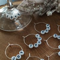 Wein Glasmarkierer Set, Namen personalisierbar, handmade 💕