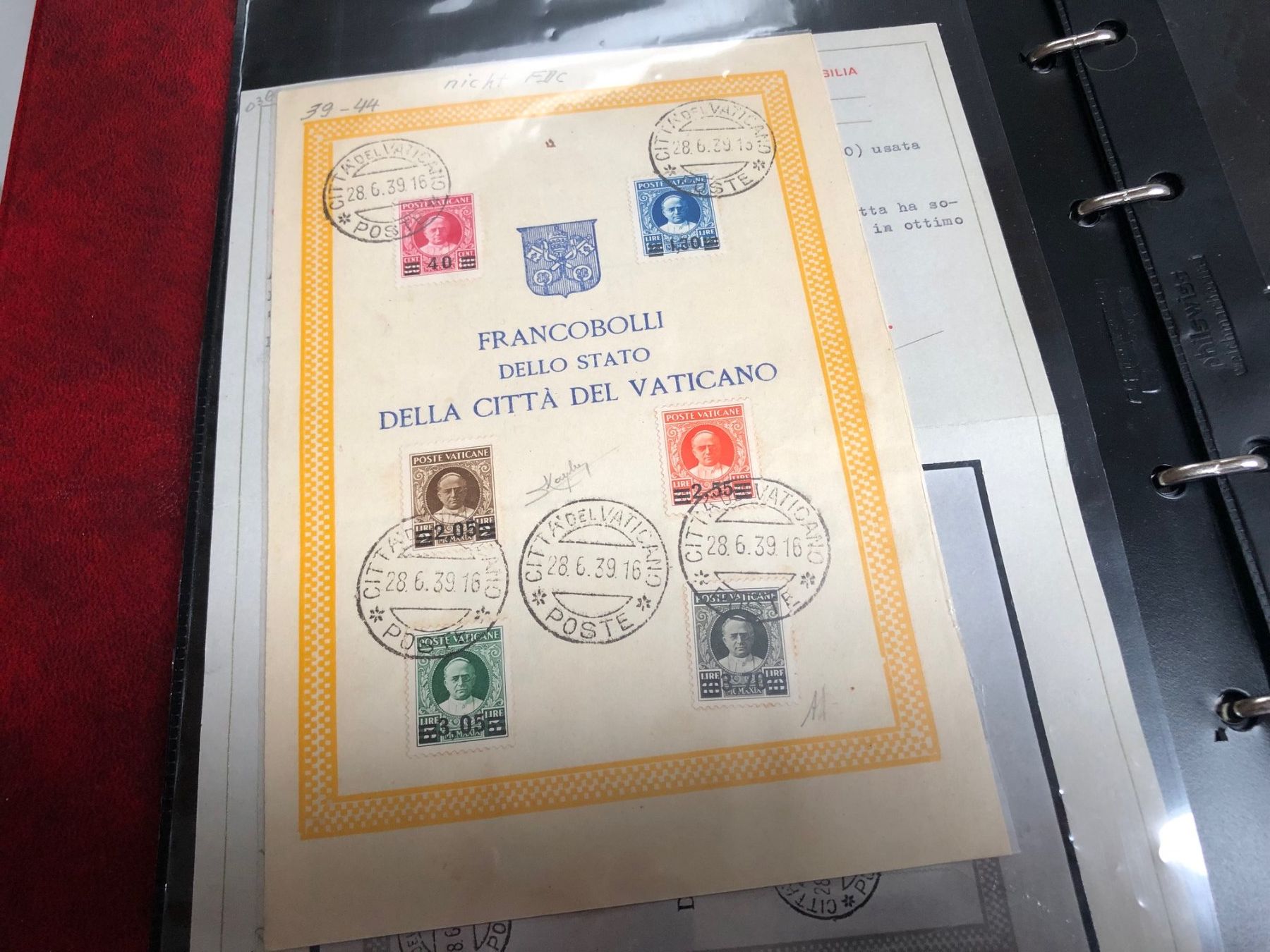 Alle Briefmarken: komplette Sammlung FDC/Briefe VATICANO - immenser Katalog ! – Gebraucht aus Lufingen von Rac0