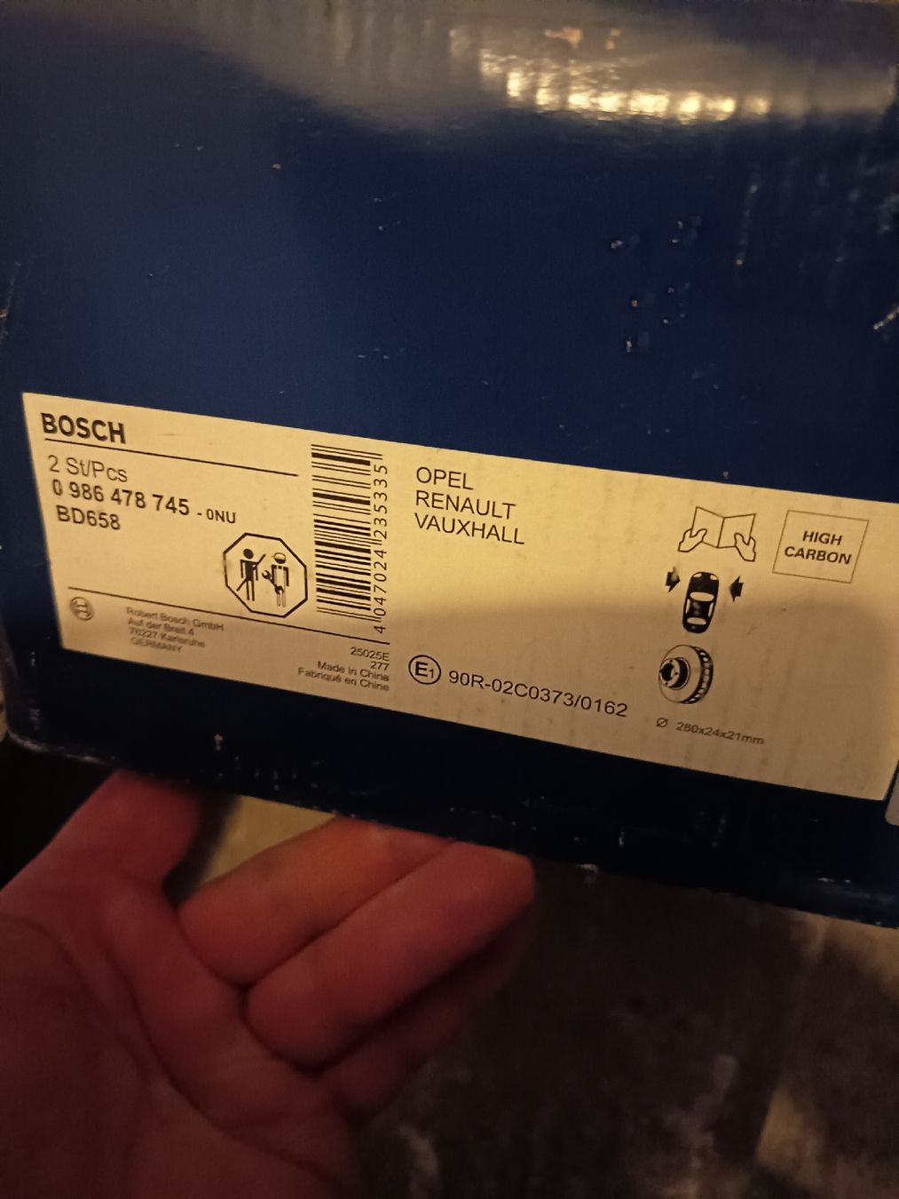 Bosch Tutti pezzi di ricambio auto: Bremsscheibe – Nuovo (secondo la descrizione) da Necker venduto da nina-10 2