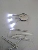 Zylinder-LED kaltweiss 3mm, 25 Stück