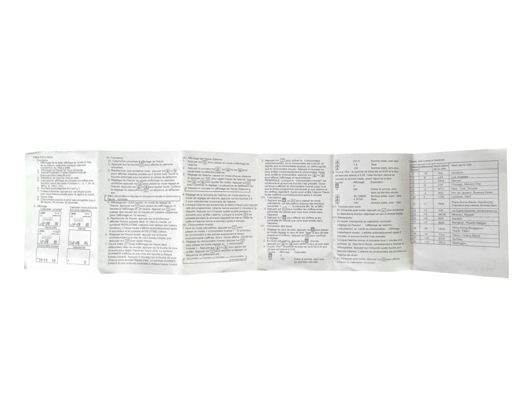 Orologi: Weltzeitumrechner P-868 – Usato da Wangen b. Olten venduto da Restwert_Wangen 6