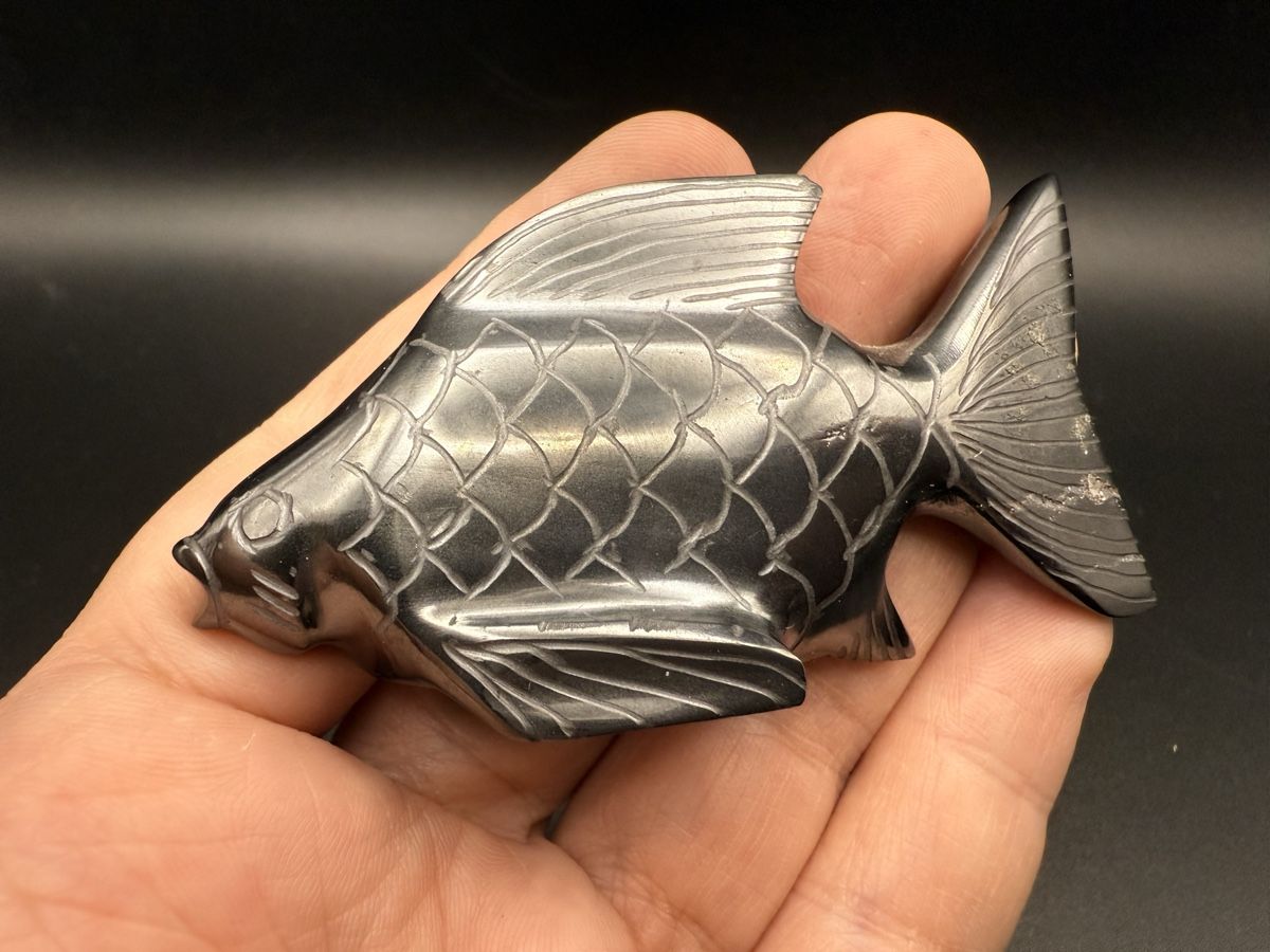 Figurines: Fisch aus Stein oder Metall, Vintage – D'occasion à Lamone par LaCantinaMagica 1