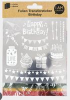 Folien Transfersticker Birthday - Neu & Original verpackt...