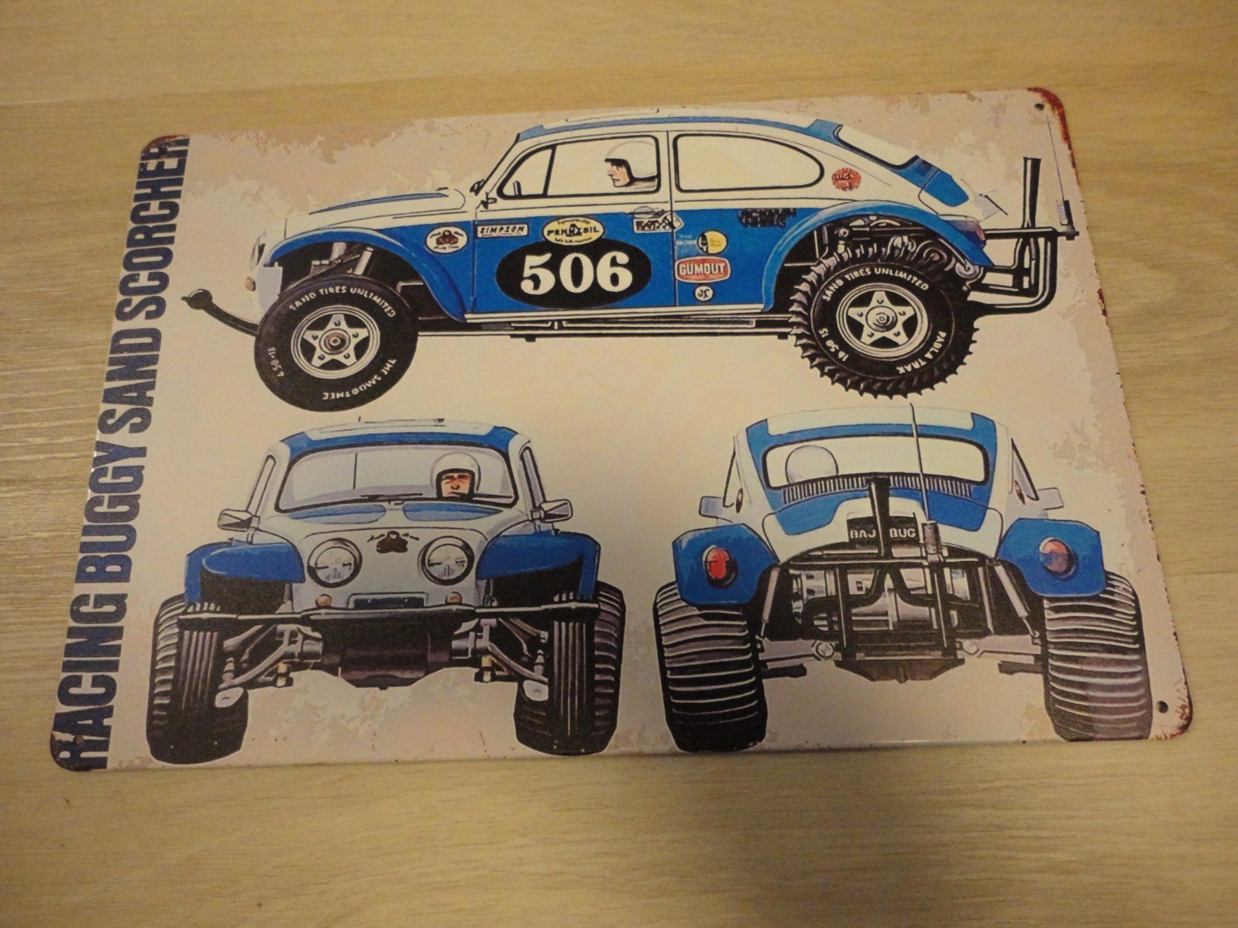 Modellismo RC: Blechschild, Sand Scorcher! Retro! – Nuovo e nell'imballaggio originale da Horgen venduto da RcModell 2
