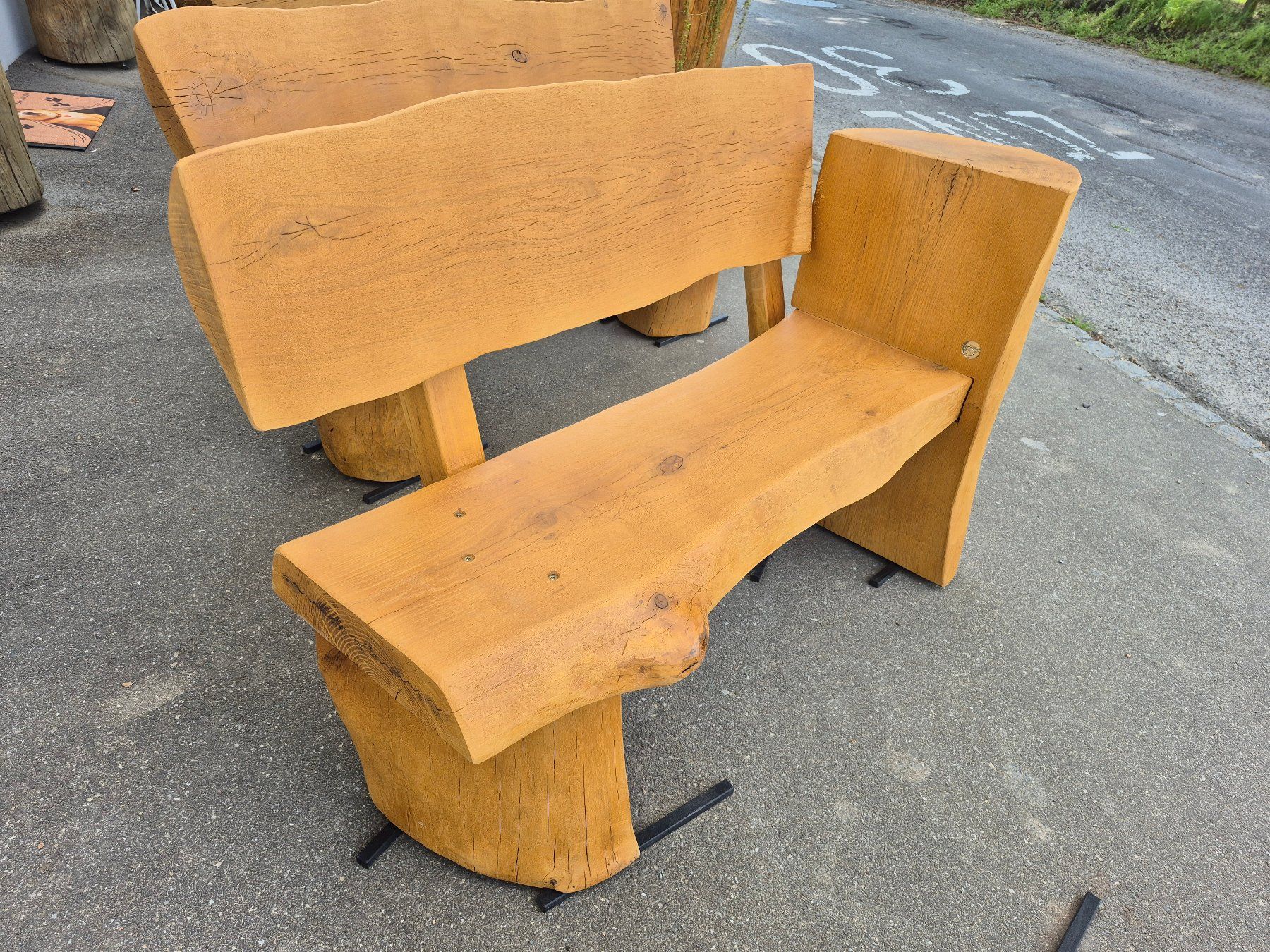 Panchine: Eichenbank mit Ablage – Usato da Bischofszell venduto da portmann_unikate 2