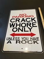 Witziges Blechschild "No Parking" - Garantiert ein Lacher!