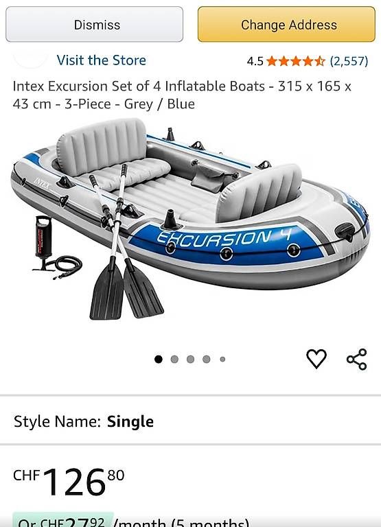 Barche: Intex Excursion Schlauchboot – Usato da Gossau SG venduto da super_soft 2