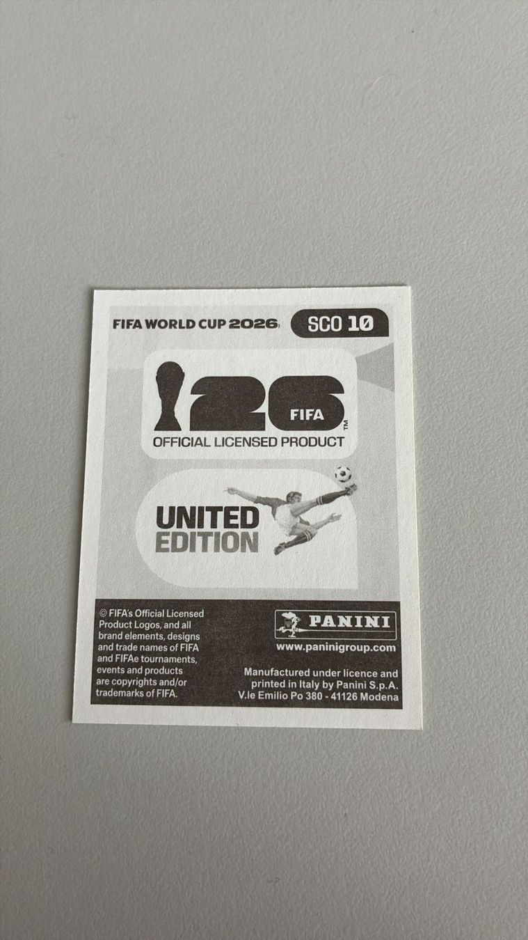Panini Carte collezionabili: Carte panini 2026 - SCO 10 – Nuovo (secondo la descrizione) da La Neuveville venduto da Ibo2300 1